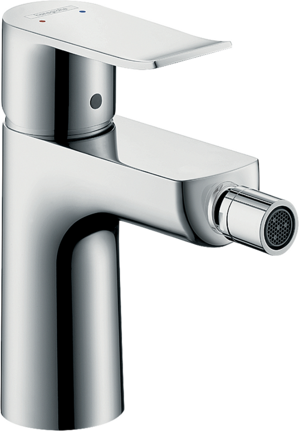 Metris Single Lever Bidet Mixer With Pop-Up Waste