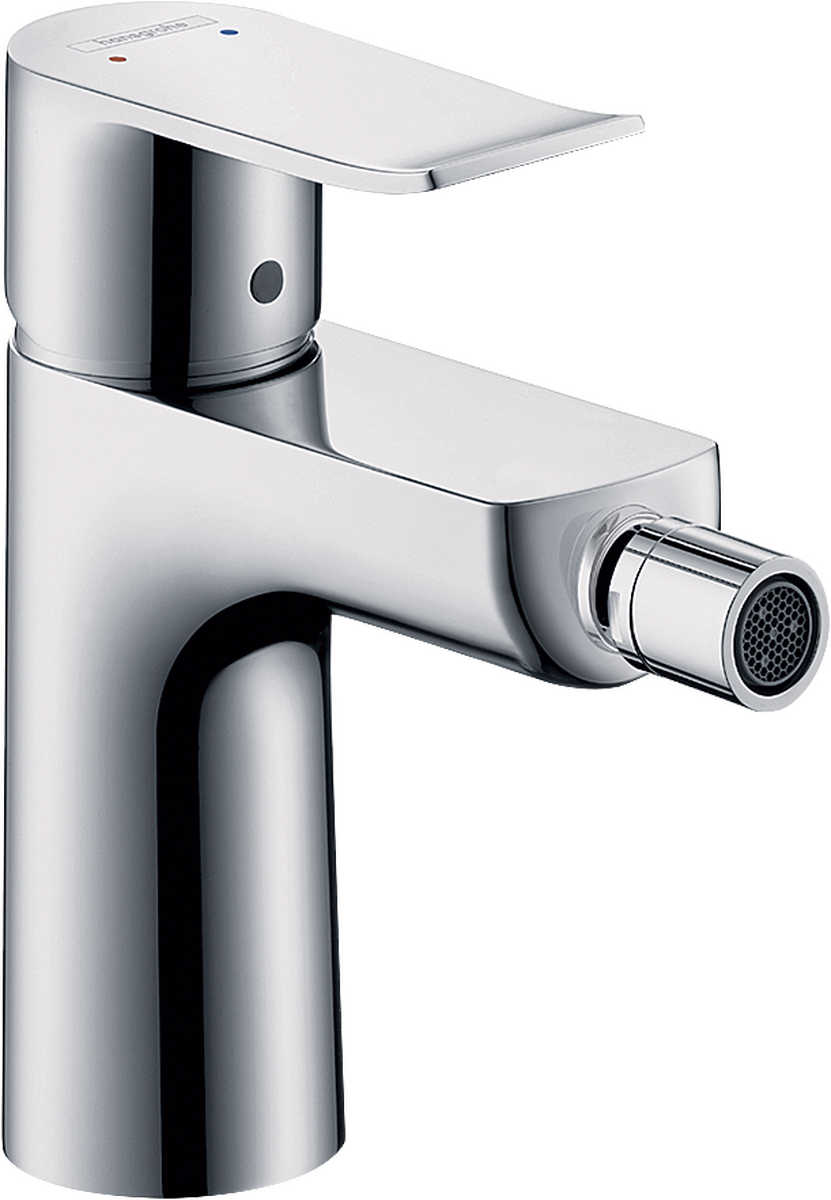 Metris Single Lever Bidet Mixer with Pop-Up Waste