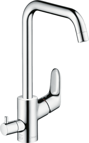 Focus Single Lever Kitchen Mixer 260 With Shut-Off Valve Device