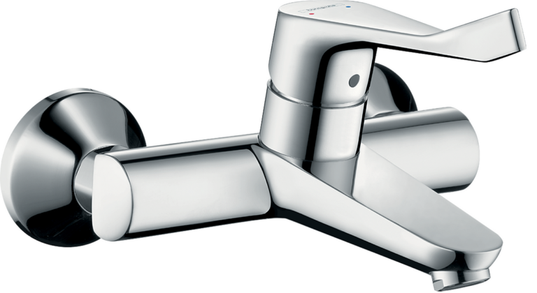 Focus Single Lever Basin Mixer For Exposed Installation With Extra Long Handle