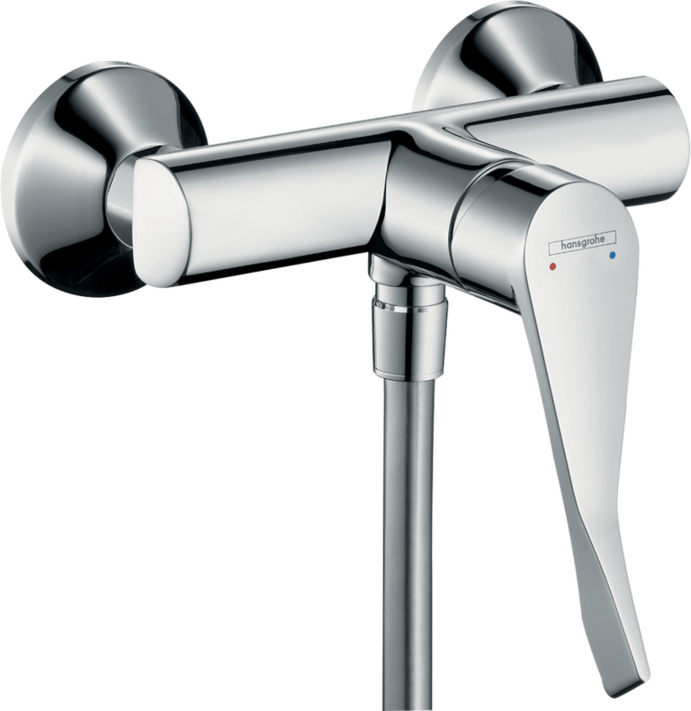 Focus Single Lever Manual Shower Mixer For Exposed Installation With Extra Long Handle