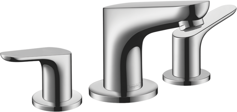 Focus 3-Hole Basin Mixer 100 With Pop-Up Waste Set