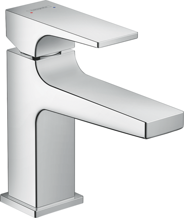 Metropol Single Lever Basin Mixer 100 With Lever Handle For Cloakroom Basins With Push-Open Waste