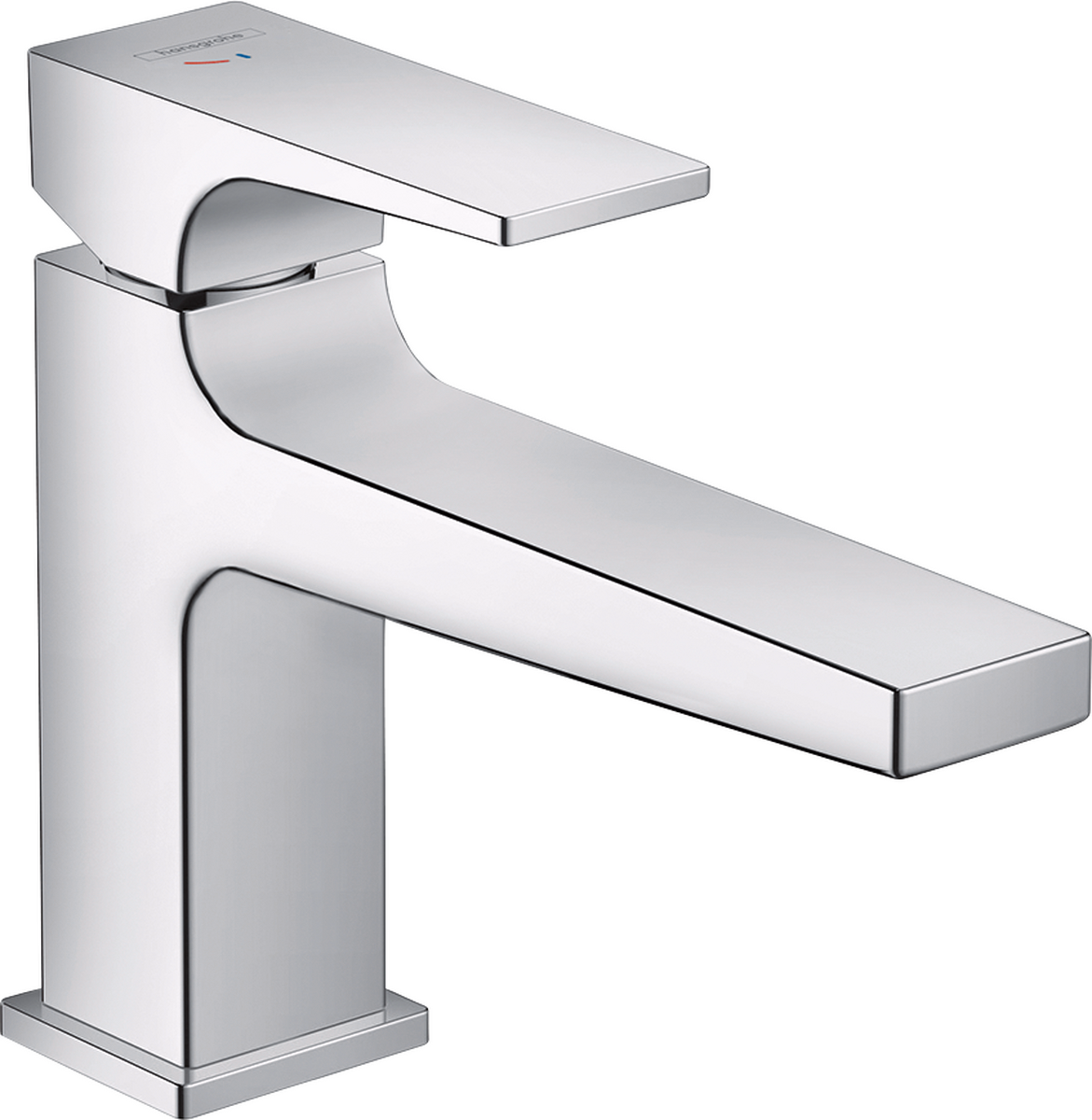 Metropol Single Lever Basin Mixer 100 with Lever Handle and Push-Open Waste / CoolStart