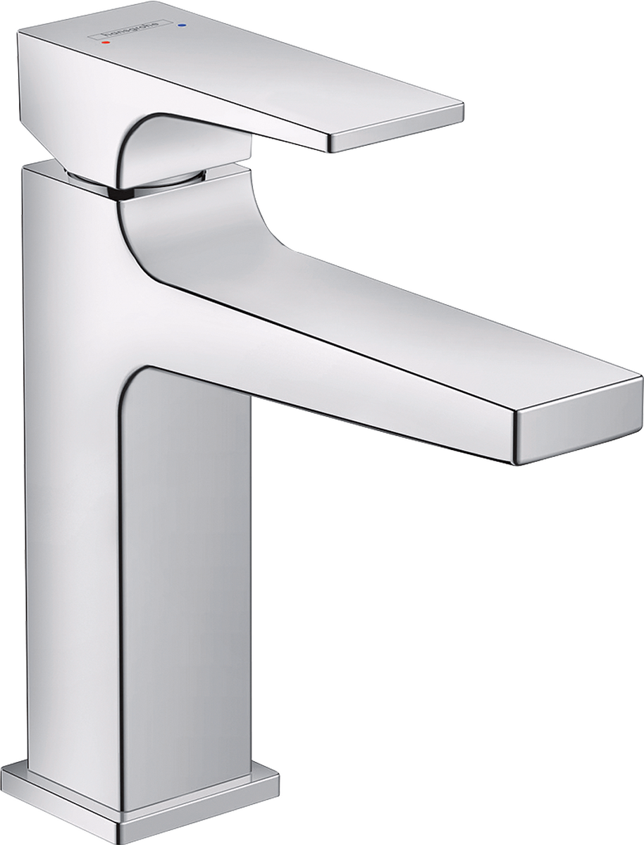 Metropol Single Lever Basin Mixer 110 with Lever Handle and Push-Open Waste Set