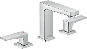 Metropol 3-Hole Basin Mixer 110 With Lever Handle & Push-Open Waste
