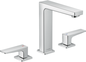Metropol 3-hole Basin Mixer 160 With Lever Handles & Push-Open Waste Set