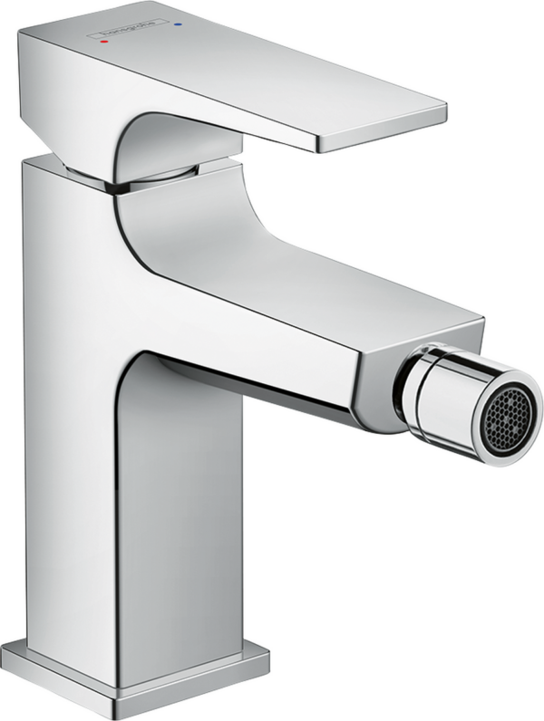 Metropol Single Lever Bidet Mixer With Lever Handle & Push-Open Waste Set