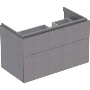 Xeno² Cabinet For 90cm Washbasin With Shelf Surface With Two Drawers