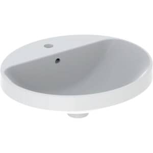 VariForm Countertop Oval Washbasin With Tap Hole Bench
