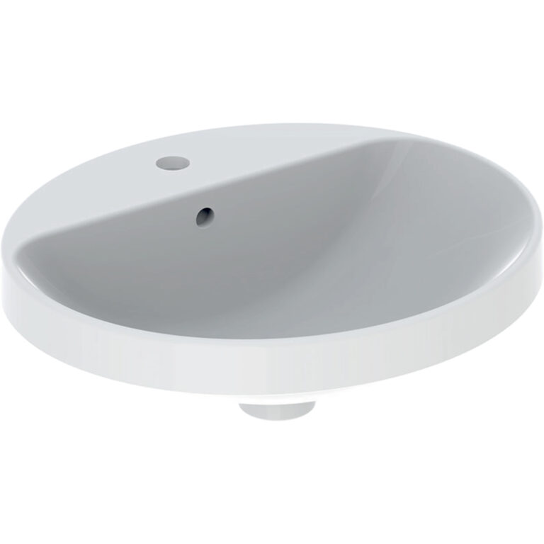 VariForm Countertop Oval Washbasin With Tap Hole Bench