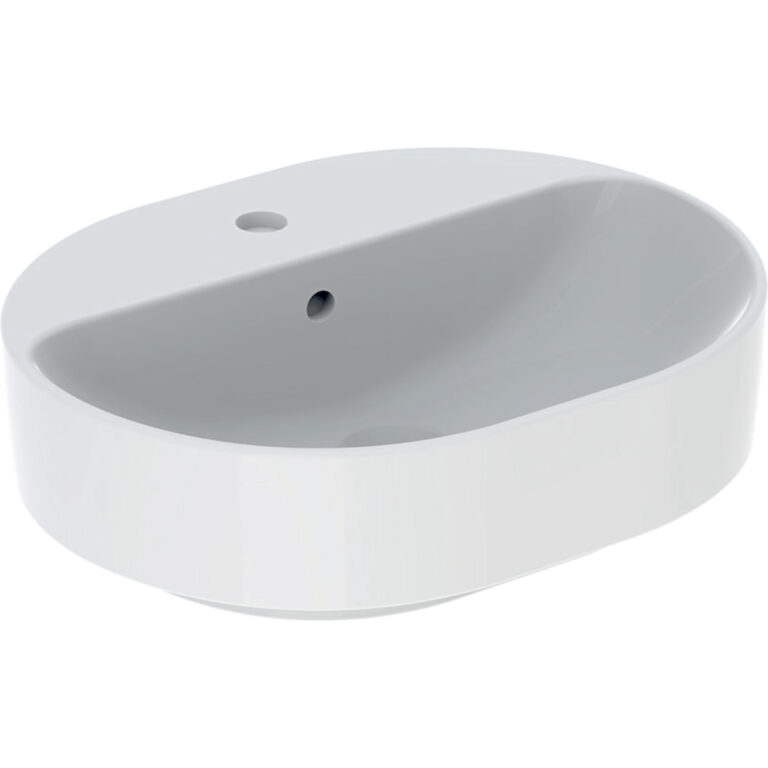 VariForm Lay-On Elliptic Washbasin With Tap Hole Bench