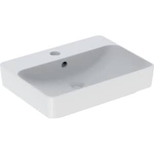 VariForm Lay-On Rectangular Washbasin With Tap Hole Bench