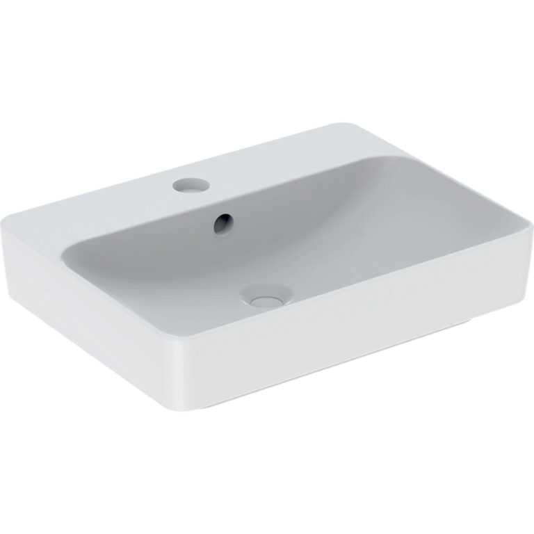 VariForm Lay-On Rectangular Washbasin With Tap Hole Bench