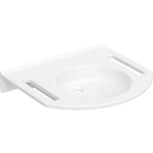 Publica Washbasin, Round Design, With Cut-Outs, Barrier-Free