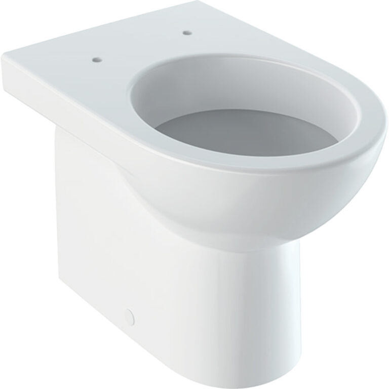 Geberit Selnova Floor-Standing WC, Washdown, Back-to-Wall, Horizontal Outlet, Semi-Shrouded