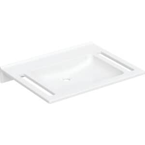 Publica Washbasin, Square Design, With Cut-Outs, Barrier-Free