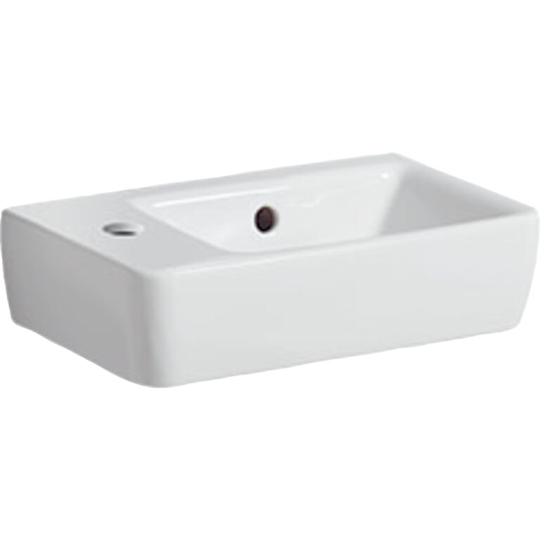 Geberit Selnova Compact 40cm Handrinse Basin, Small Projection