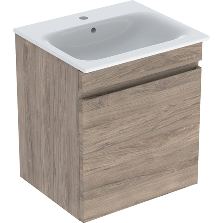 Geberit Renova Plan Set 60cm Slim Basin & Vanity Unit