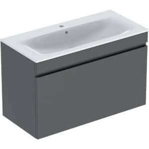 Geberit Renova Plan Set 100cm Slim Basin & Vanity Unit
