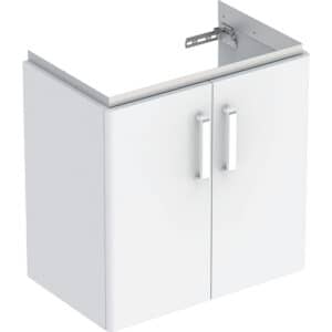 Geberit Selnova Compact Cabinet For 65cm Washbasin, With Two Doors & Service Space