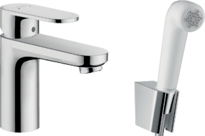 Vernis Blend Single Lever Basin Mixer 100 With Bidet Hand Shower & Shower Hose 160 cm