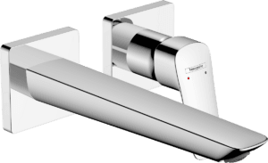 Logis Single Lever Basin Mixer For Concealed Installation Fine Wall-Mounted With Spout 20.5 cm