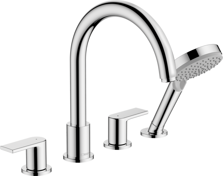 Vernis Shape 4-Hole Rim Mounted Bath Mixer
