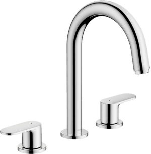 Vernis Blend 3-Hole Basin Mixer With Pop-Up Waste Set