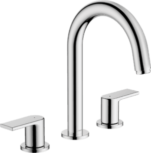Vernis Shape 3-hole Basin Mixer With Pop-Up Waste Set