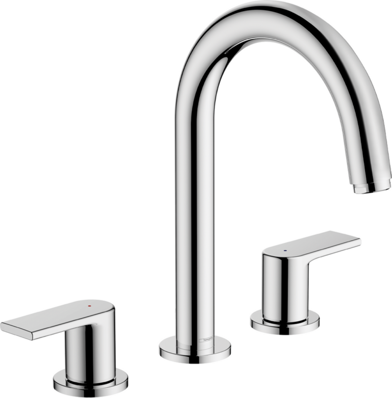 Vernis Shape 3-hole Basin Mixer With Pop-Up Waste Set