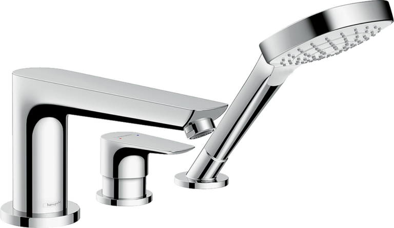 Talis E 3-Hole Rim-Mounted Bath Mixer 229 mm Spout