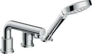 Talis S 3-Hole Rim Mounted Single Lever Bath Mixer With Secuflex