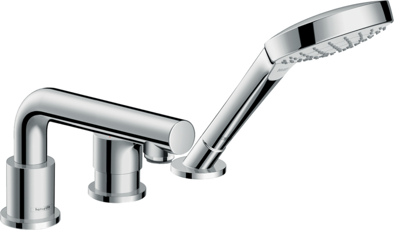 Talis S 3-Hole Rim Mounted Single Lever Bath Mixer With Secuflex
