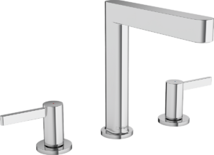 Finoris 3-hole Basin Mixer 160 With Push-Open Waste Set