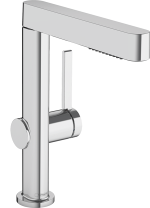 Finoris Single Lever Basin Mixer 230 With Pull-Out Spray, 2jet & Push-Open Waste Set