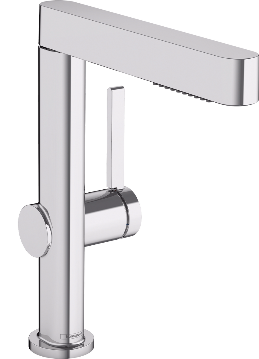 Finoris Single Lever Basin Mixer 230 with Pull-Out Spray, 2jet and Push-Open Waste Set