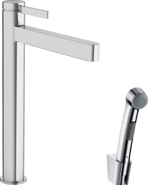 Finoris Single Lever Basin Mixer 260 With Bidet Hand Shower & Shower Hose 160 cm