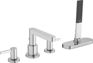 Finoris 4-Hole Rim Mounted Bath Mixer With sBox