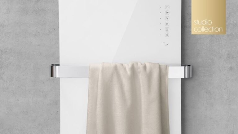 Folio Glass Electric Radiator - Height 1476 mm