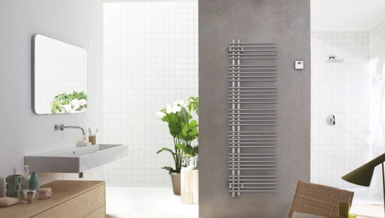 Yucca Asym Heated Towel Rails For Bathrooms