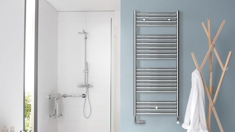 Klaro Electric Heated Towel Rail - Chrome