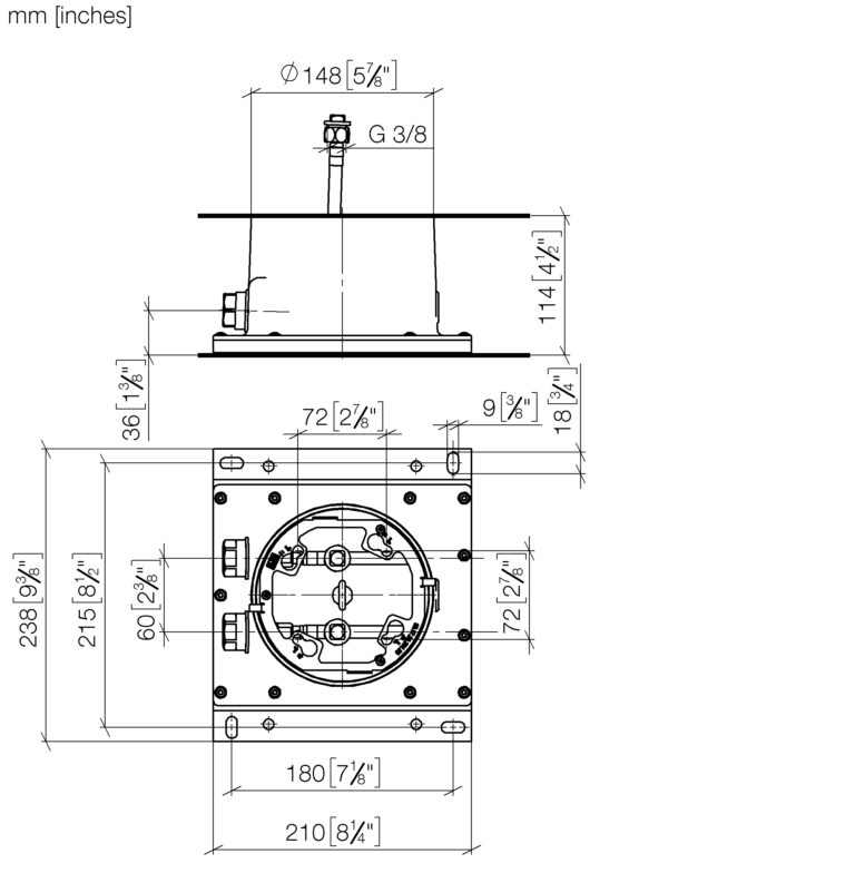 Concealed Ceiling Installation Box With Ceiling Fixing - Image 2