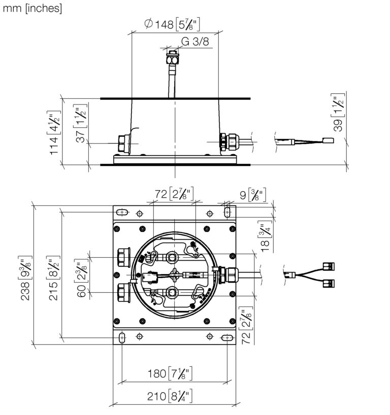 Concealed Ceiling Installation Box For Surface-Mounted Ceiling Installation With Light - Image 2