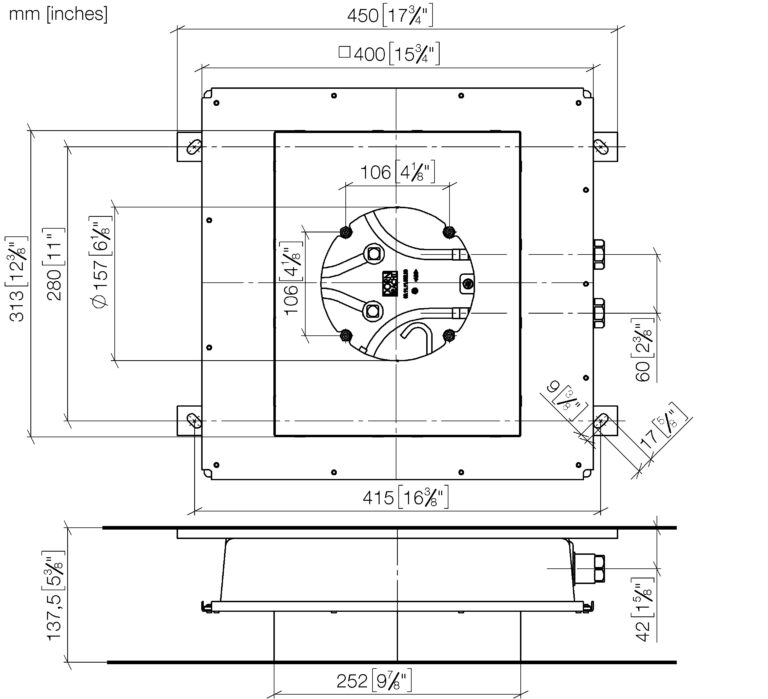 Concealed Ceiling Installation Box For Recessed Ceiling Installation With Light - Image 2