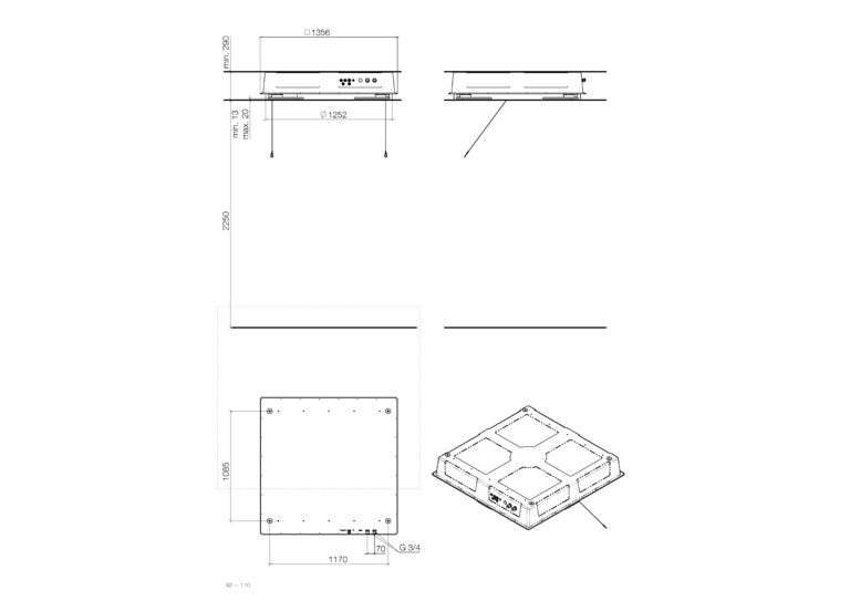RAINMOON Concealed Ceiling Installation Box - Image 2
