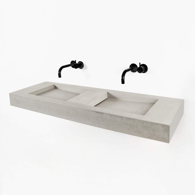 Flor Double No-Taphole Basin - Image 4