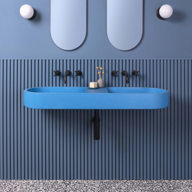 Aura Double Twin Concrete Basin