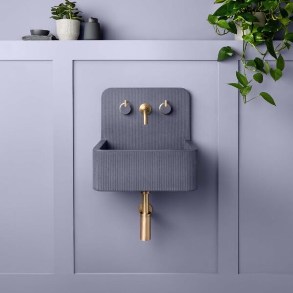 Elm Mini 450 x 320 x 450mm Basin With Integrated Splashback - Image 3