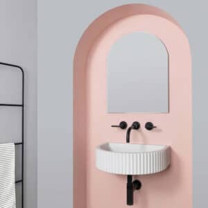 Luna 465 x 360 x 120mm No-Taphole Curved Basin